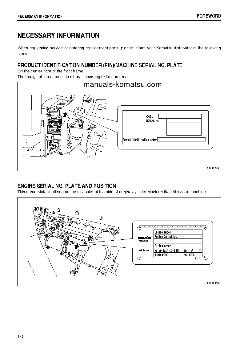 Protected: WA600-6(JPN)-R S/N 65021-65023 Operation manual (English)
