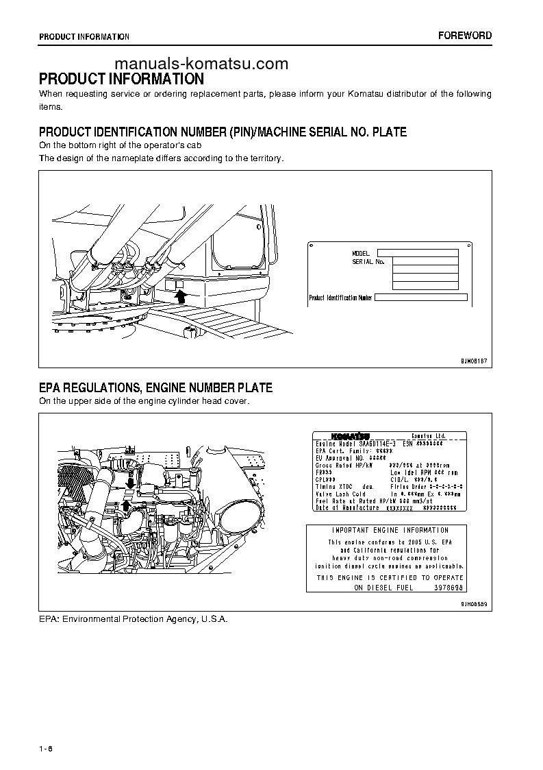 Protected: PC300LC-8(JPN)-WEBASTO HEATER SPEC., WORK EQUIPMENT GREASE 100H S/N 61207-UP Operation manual (English)
