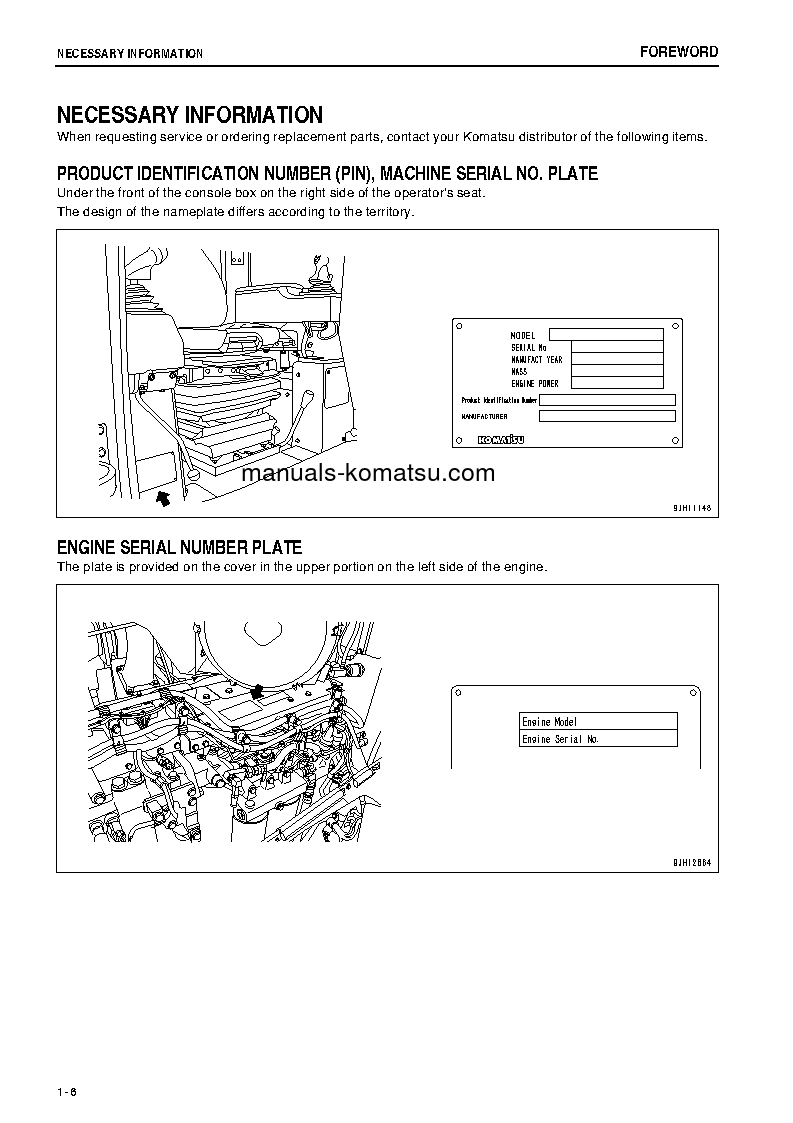 Protected: D375A-6(JPN)-R W/O EGR S/N 65001-UP Operation manual (English)