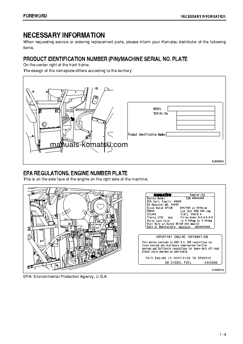 Protected: WA200-6(JPN) S/N 70966-71005 Operation manual (English)