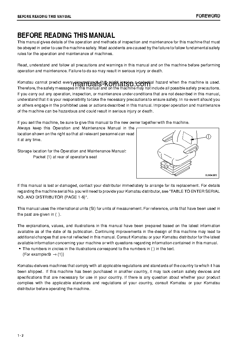 Protected: WA320-6(JPN) S/N 70536-70586 Operation manual (English)