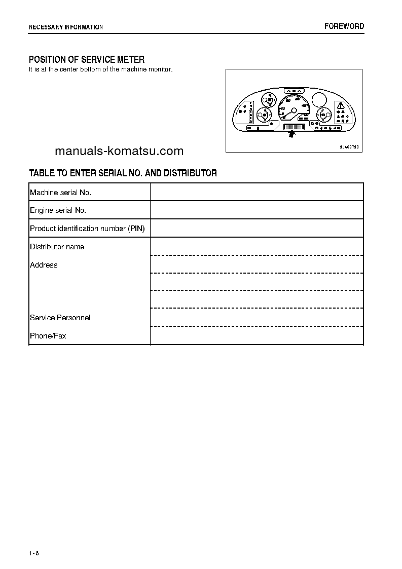 Protected: WA320-6(JPN) S/N 70536-70586 Operation manual (English)