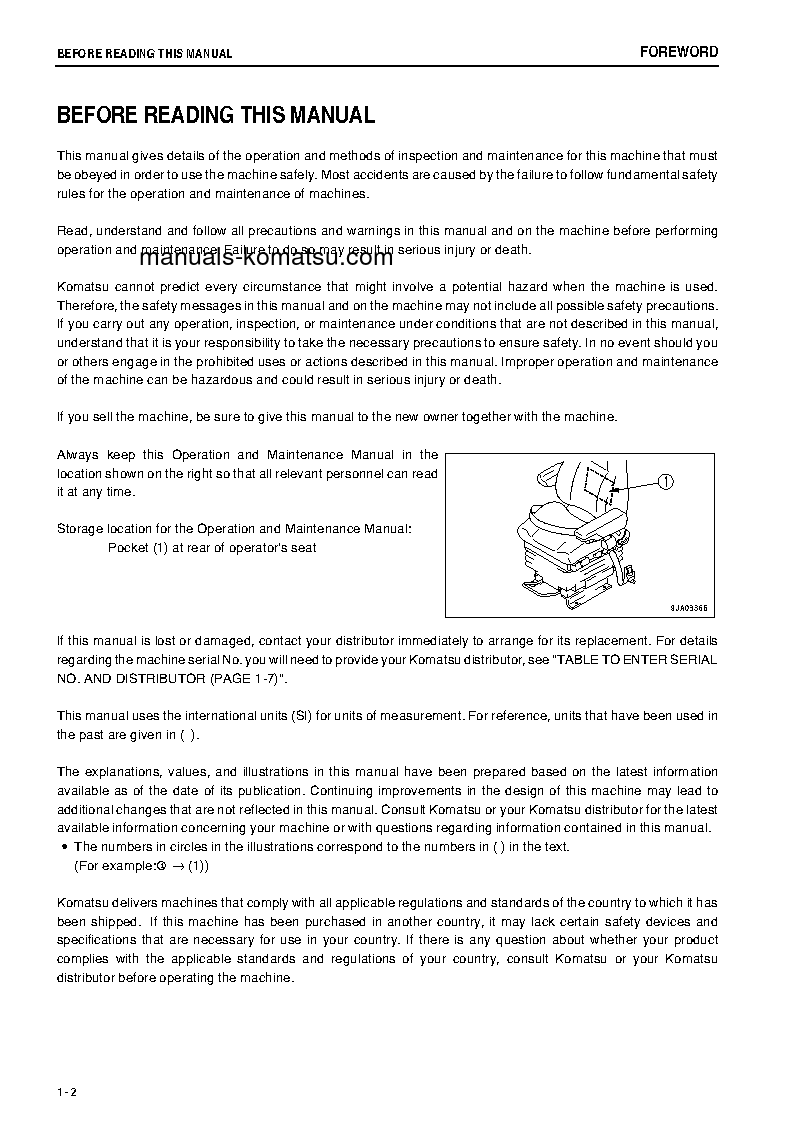 Protected: WA500-6(JPN) S/N 55529-55543 Operation manual (English)