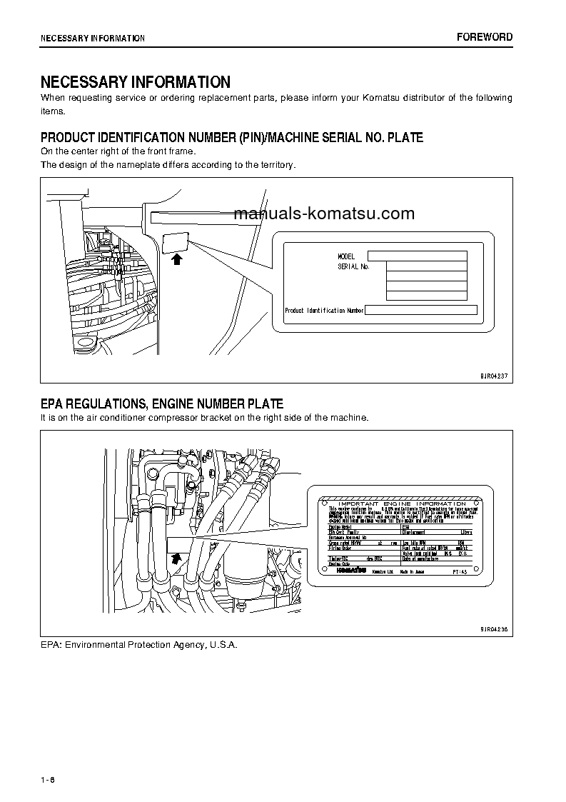 Protected: WA500-6(JPN) S/N 55529-55543 Operation manual (English)