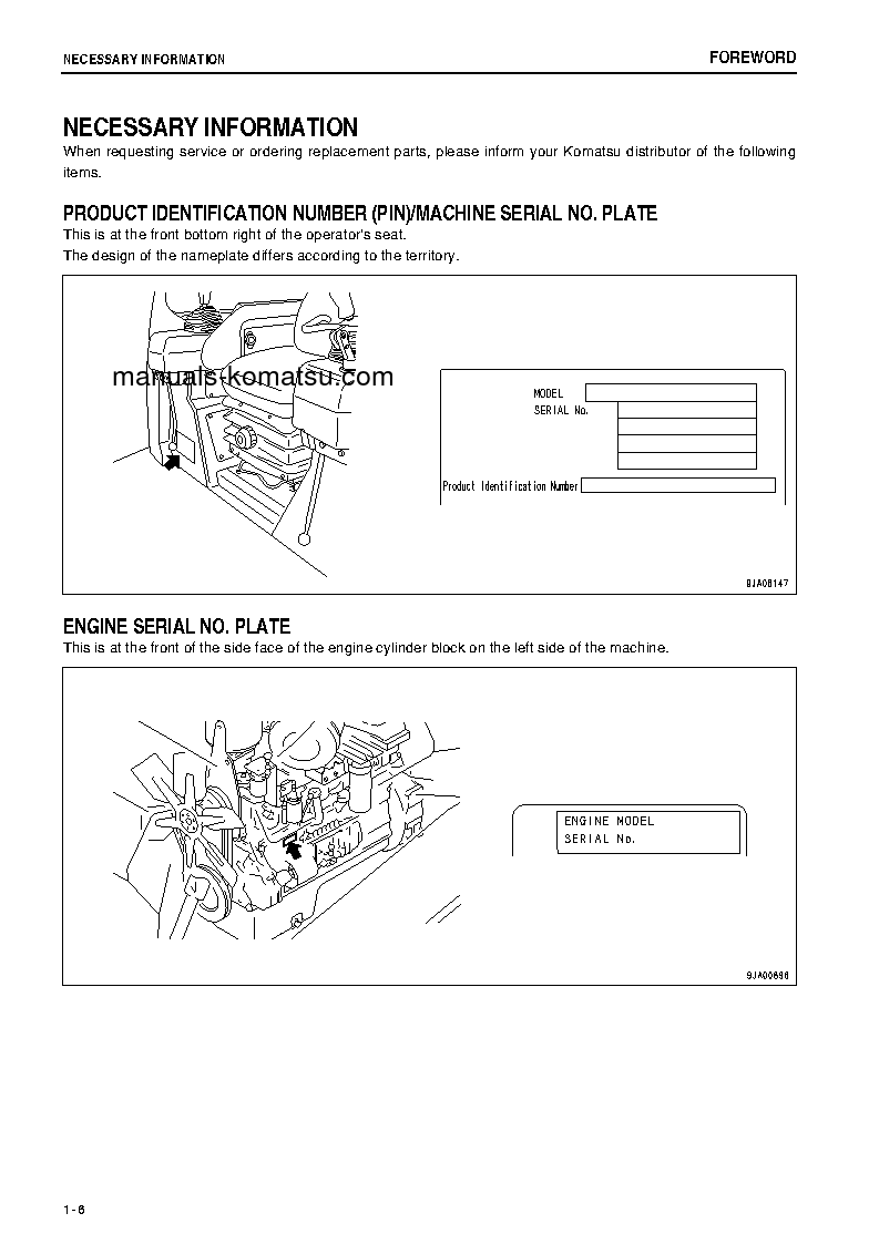 Protected: D65E-12(JPN) S/N 67407-UP Operation manual (English)