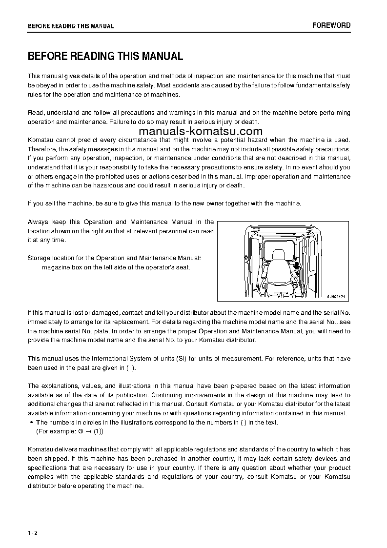 Protected: PC200LC-8(JPN)-WORK EQUIPMENT GREASE 100H S/N 350001-UP Operation manual (English) Protected: PC200LC-8(JPN)-WORK EQUIPMENT GREASE 100H S/N 350001-UP Operation manual (English)