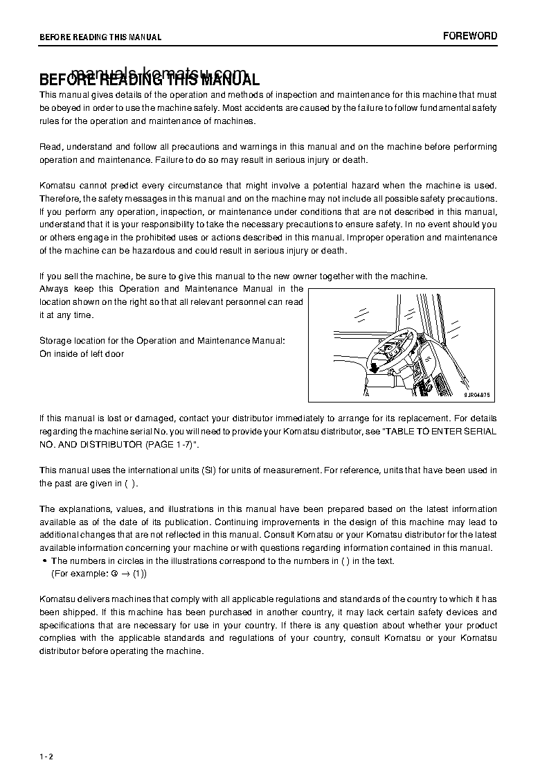 Protected: HD605-7(JPN)-E0 S/N 10739-11260 Operation manual (English)