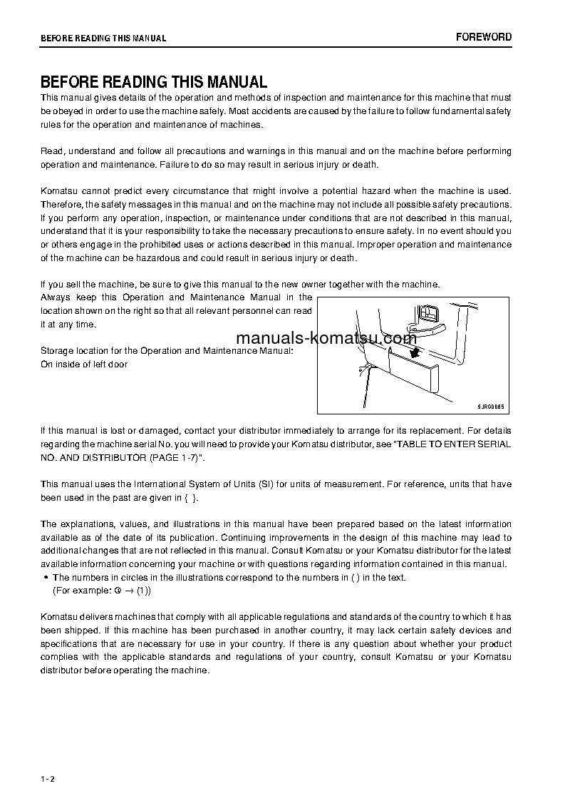 Protected: HM350-2(JPN)-R S/N 7034-UP Operation manual (English)