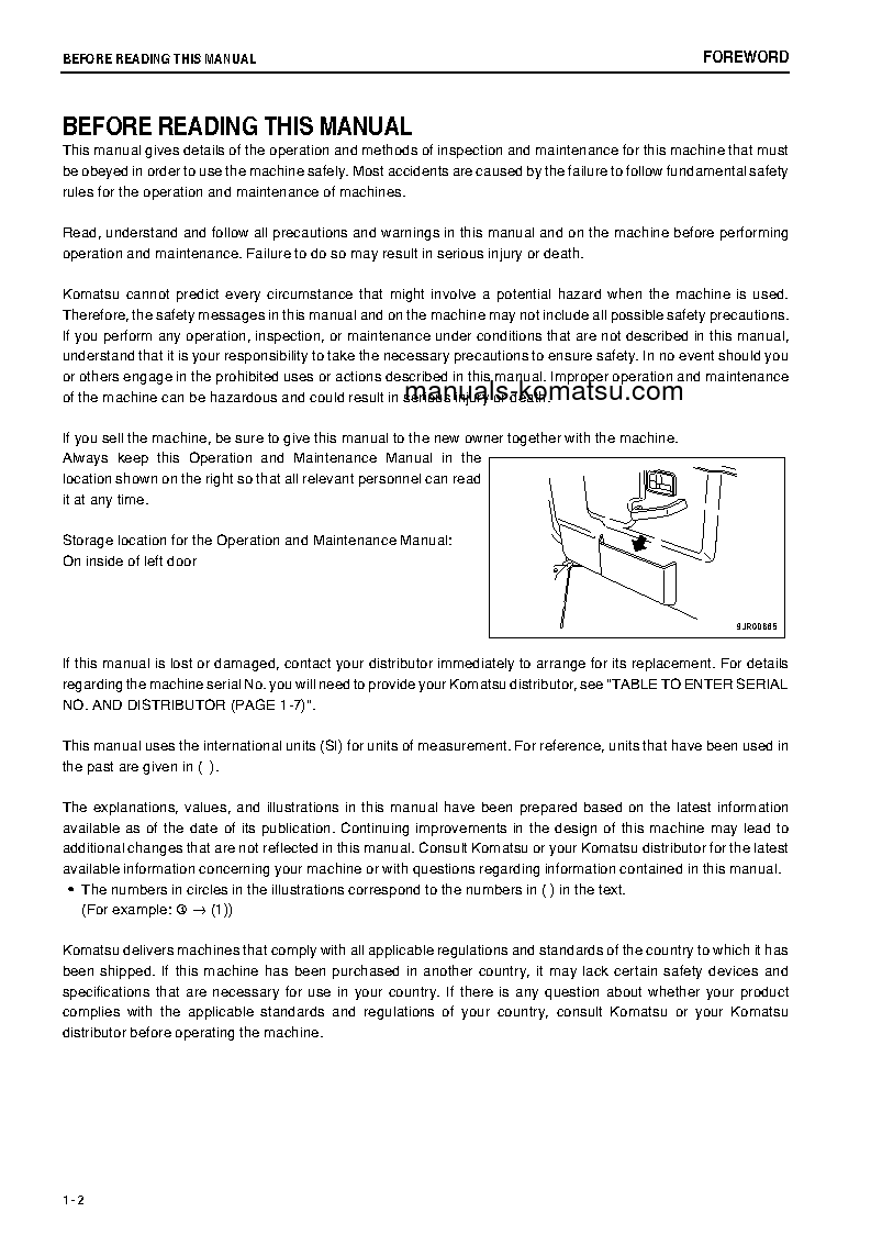 Protected: HM400-2(JPN) S/N 2638-UP Operation manual (English)