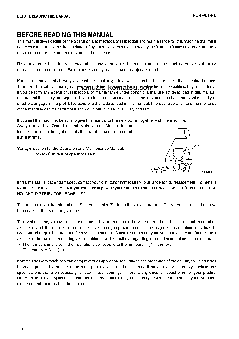 Protected: WD600-6(JPN) S/N 55012-UP Operation manual (English)