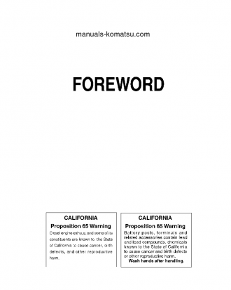 WA600-6(JPN)-W/O EGR S/N 65024-UP Operation manual (English)