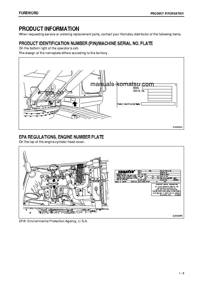 Protected: PC270LC-8(JPN)-WORK EQUIPMENT GREASE 100H S/N 30137-UP Operation manual (English)