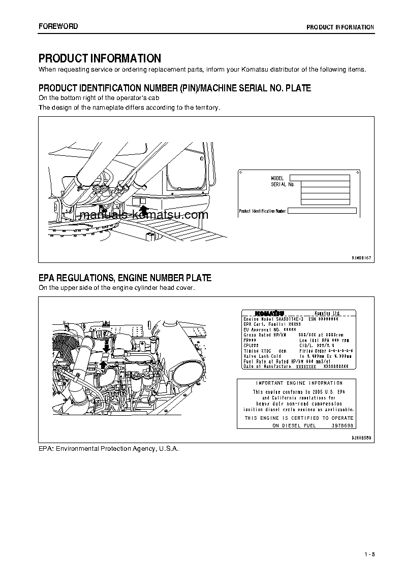 Protected: PC300-8(JPN)-WORK EQUIPMENT GREASE 100H S/N 61466-UP Operation manual (English)