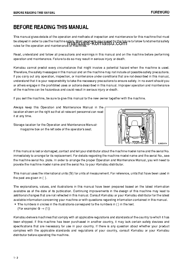 Protected: PC300LC-8(JPN)-WORK EQUIPMENT GREASE 500H S/N 61466-UP Operation manual (English)