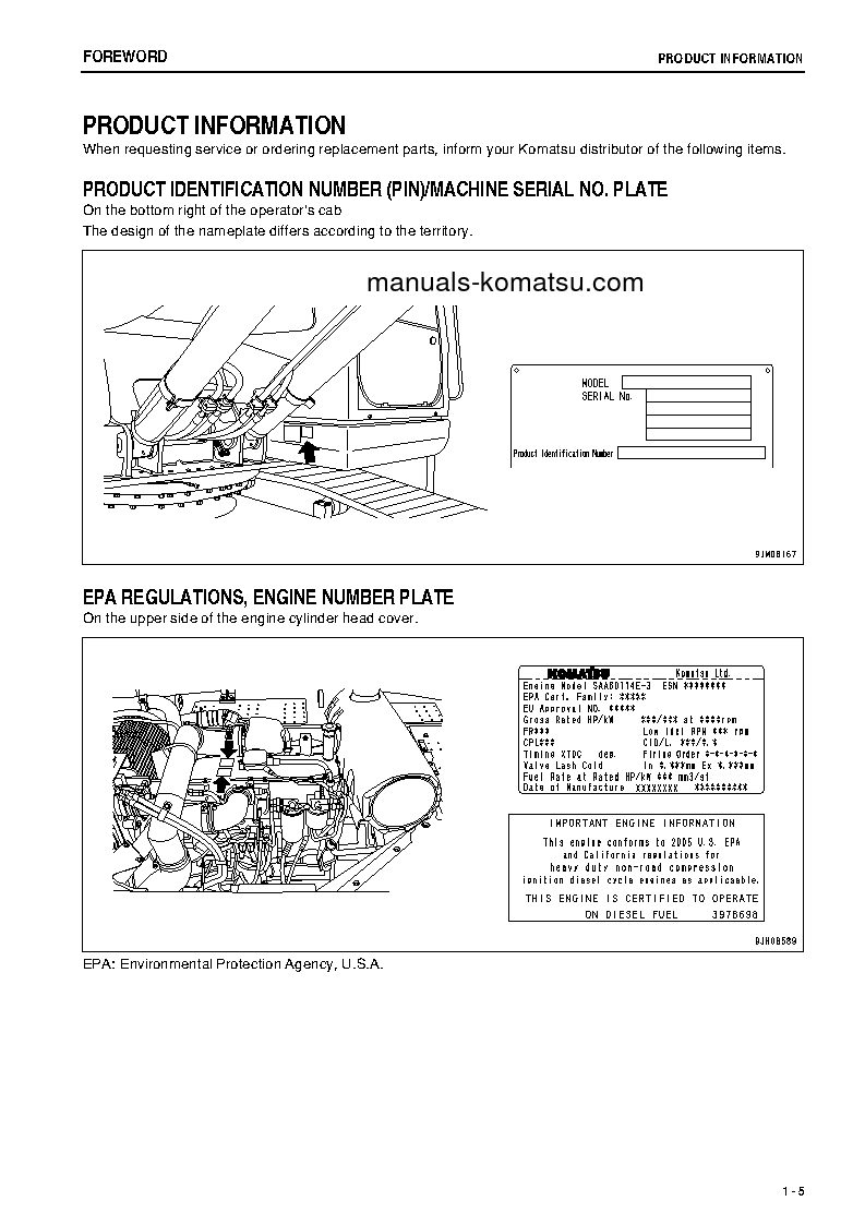 Protected: PC300LC-8(JPN)-WORK EQUIPMENT GREASE 500H S/N 61466-UP Operation manual (English)