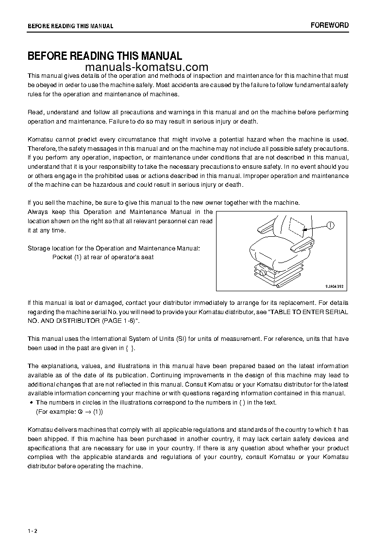 Protected: WA250-6(JPN) S/N 75865-UP Operation manual (English)