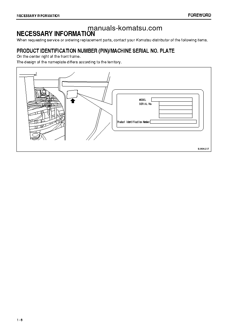 Protected: WA500-6(JPN)-W/O ERG S/N 60011-UP Operation manual (English)