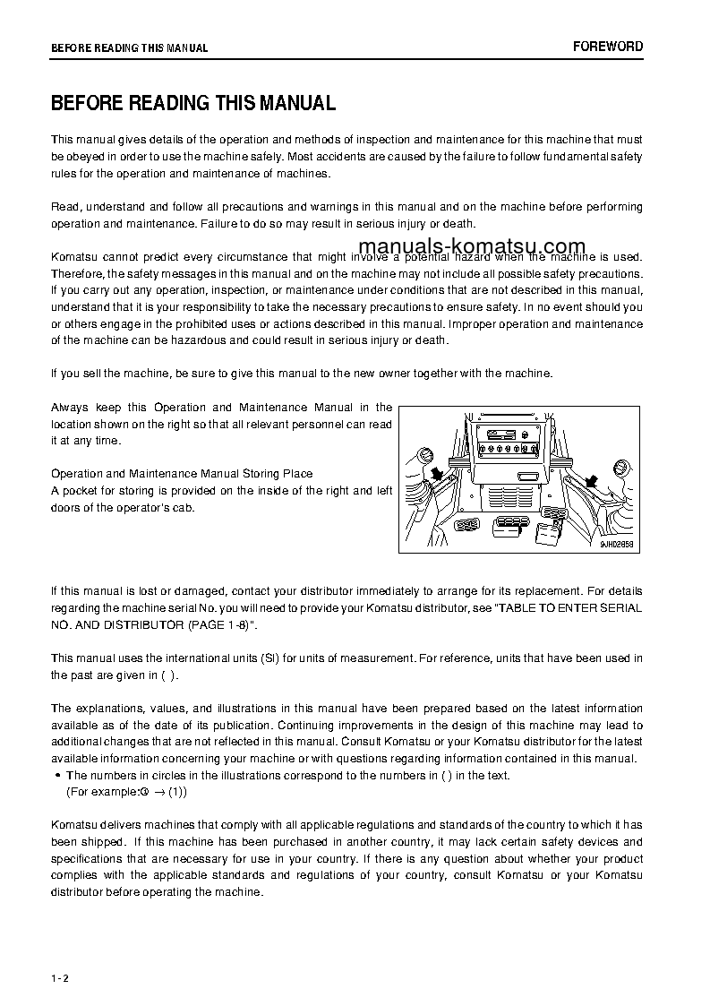 Protected: D85PX-15(JPN)-W/O EGR S/N 20013-UP Operation manual (English)
