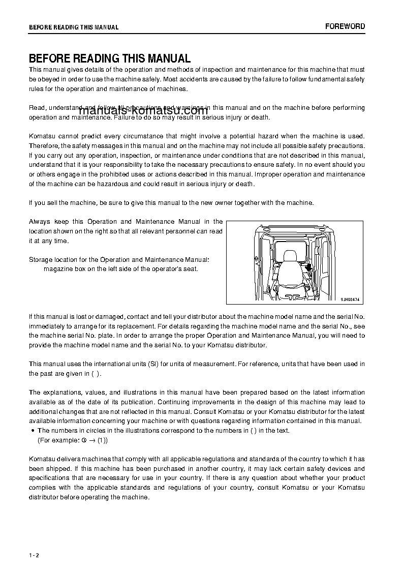 Protected: PC600LC-8(JPN)-W/O EGR S/N 60047-UP Operation manual (English)