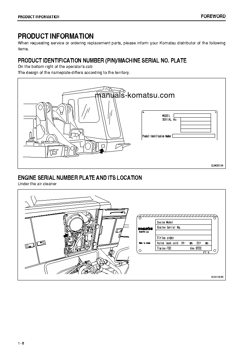 Protected: PC1250-8(JPN)-W/O ERG S/N 35214-UP Operation manual (English)