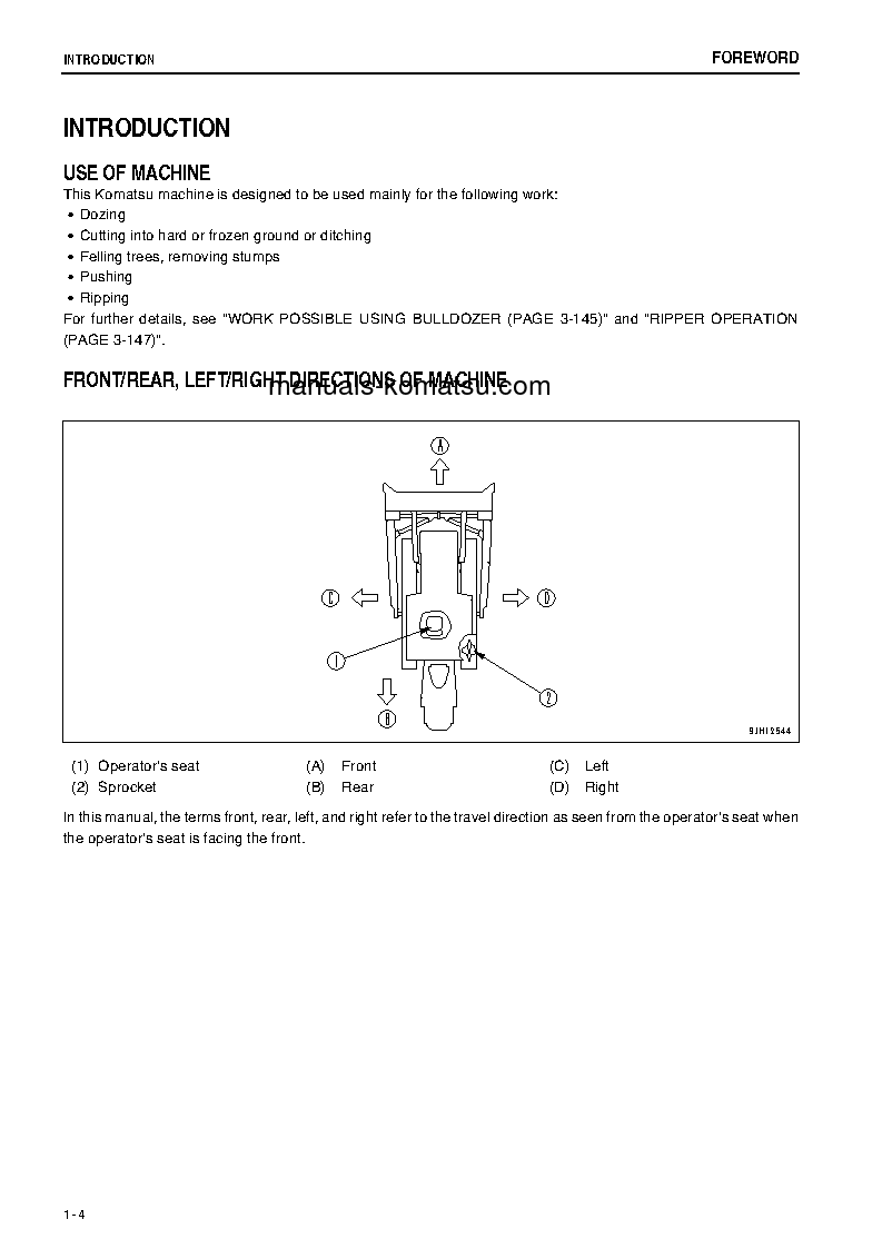 Protected: D155A-6(JPN) S/N 85180-UP Operation manual (English)