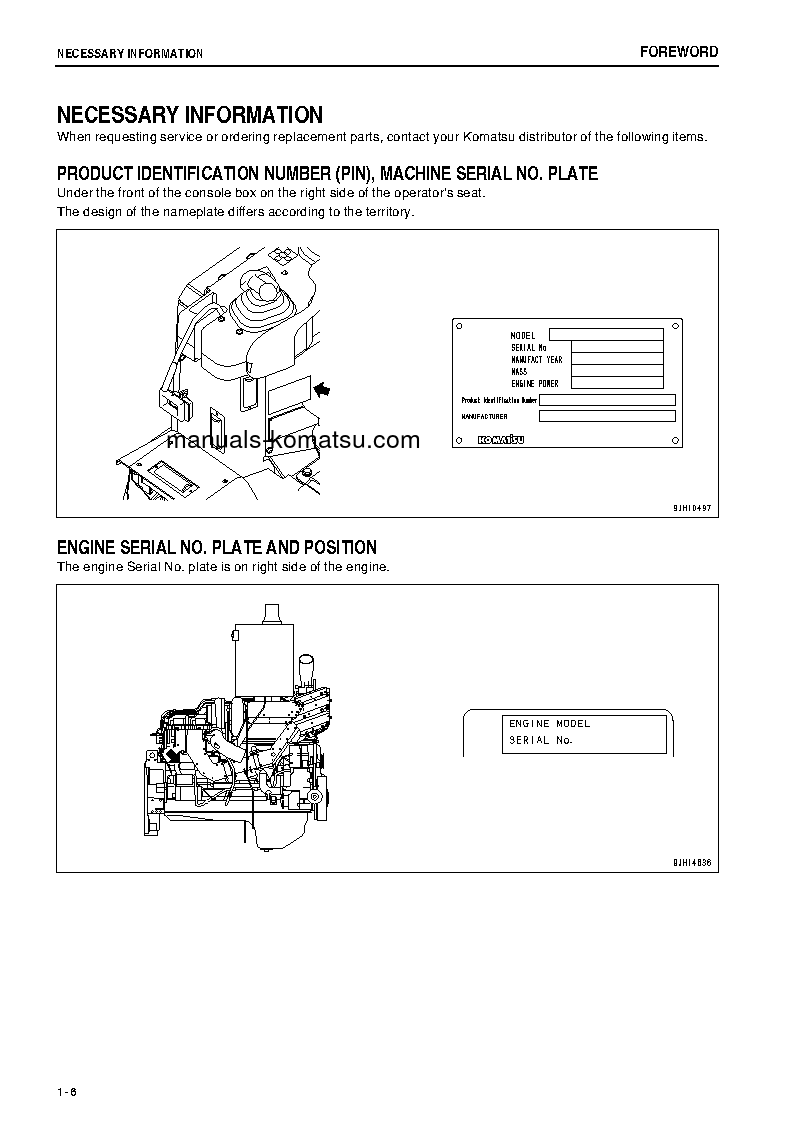 Protected: D155A-6(JPN) S/N 85180-UP Operation manual (English)