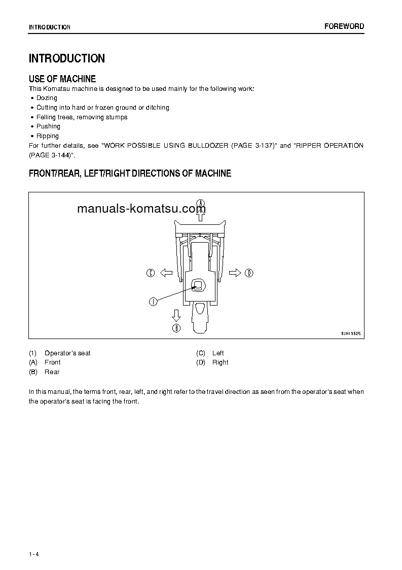 Protected: D475A-5(JPN)-TIER2, ONE-WAY STEERING LEVER S/N 30134-UP Operation manual (English)