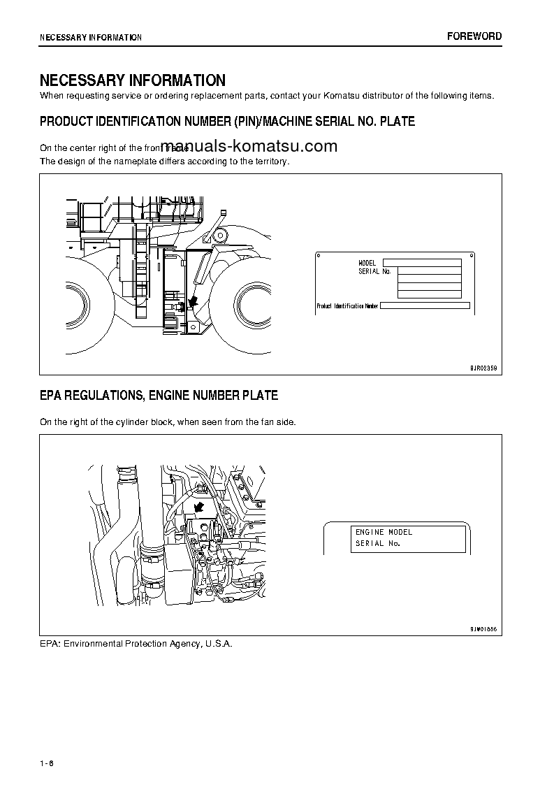 Protected: WA1200-6(JPN) S/N 60001-UP Operation manual (English)