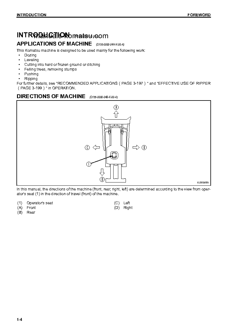 Protected: D155AX-7(JPN) S/N 90001-UP Operation manual (English)