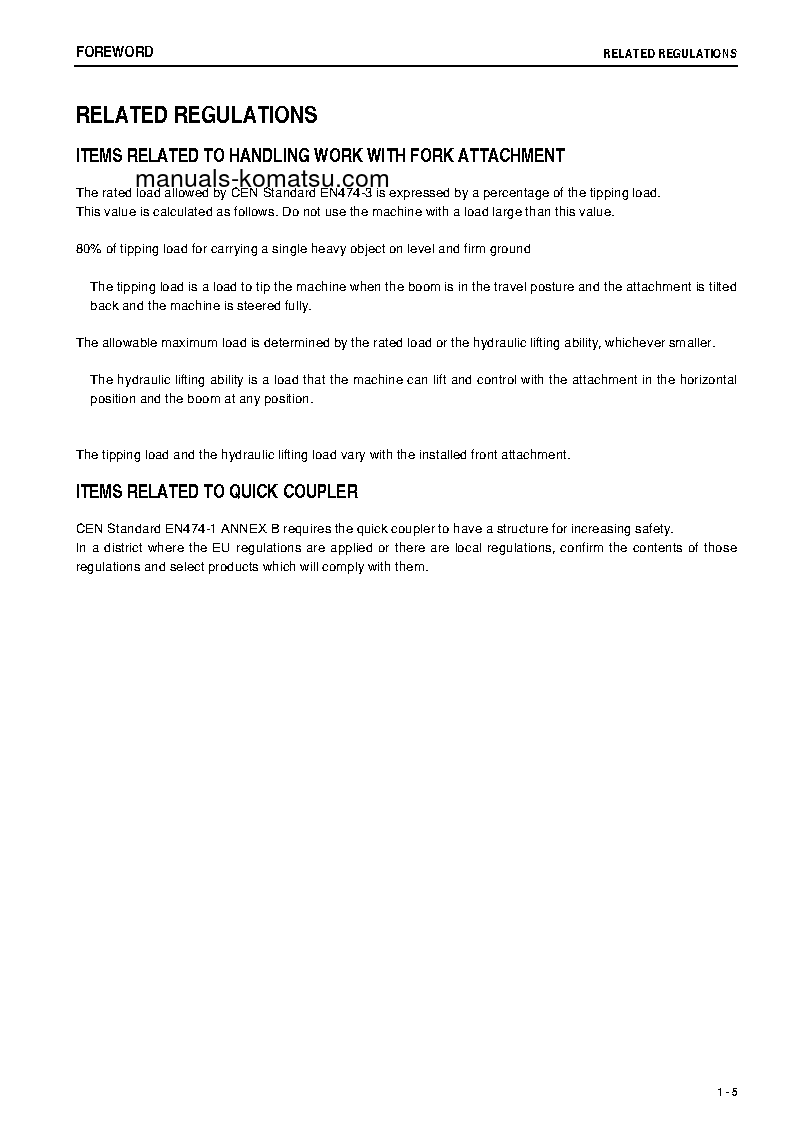 Protected: WA500-6(JPN)-STONE HANDLING SPEC. S/N 55739-UP Operation manual (English)