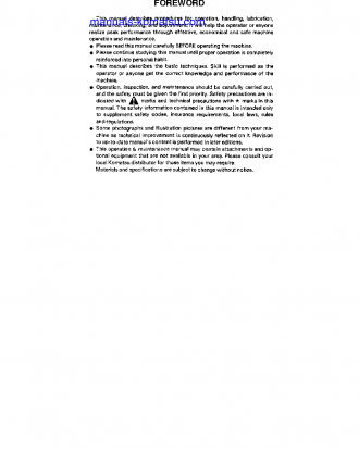 GD663A-2(JPN) S/N 1001-UP Operation manual (English)