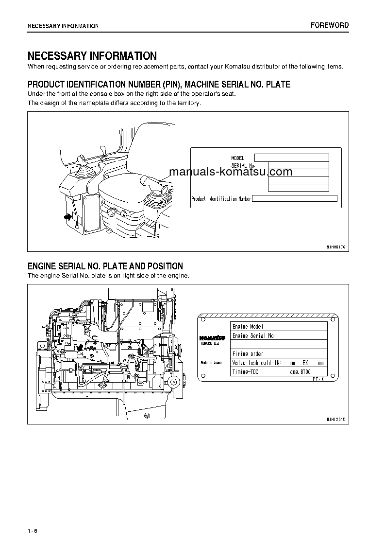 Protected: D275A-5(JPN)-W/O EGR S/N 45001-UP Operation manual (English)