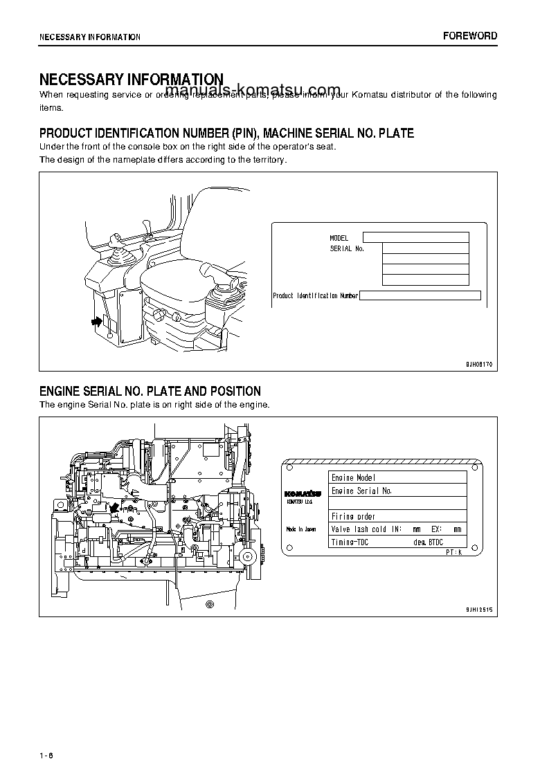 Protected: D275A-5(JPN)-W/O EGR S/N 35045-45000 Operation manual (English)