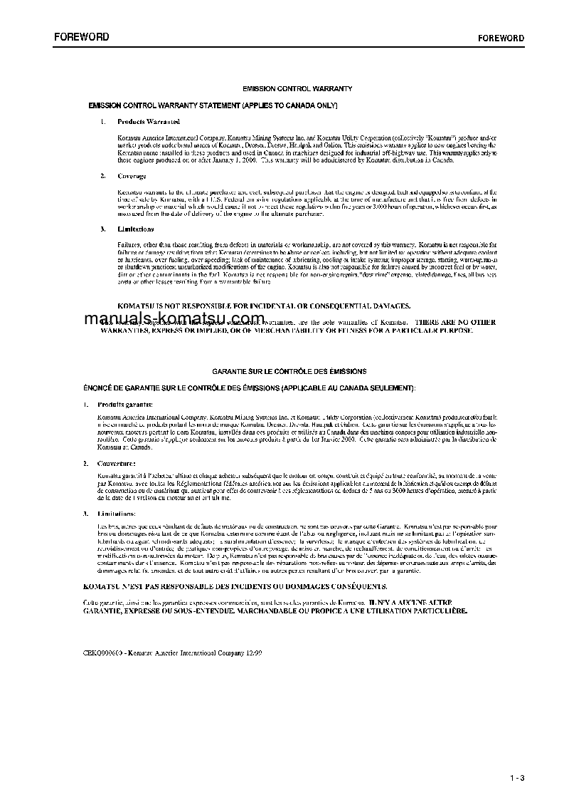 Protected: D63E-12(JPN)-TRIMMING DOZER FOR CHINA S/N 2109-UP Operation manual (English)