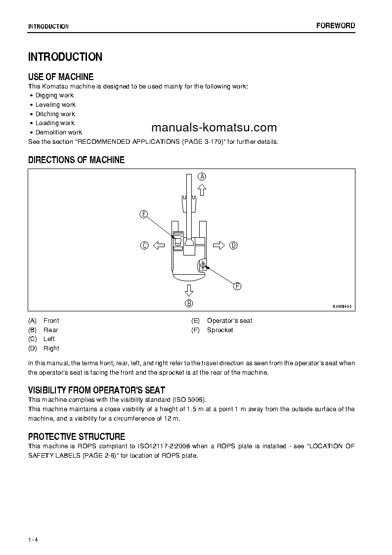 Protected: PC220LC-8(JPN)-M0, WORK EQUIPMENT GREASE 100H S/N 100001-100058 Operation manual (English)