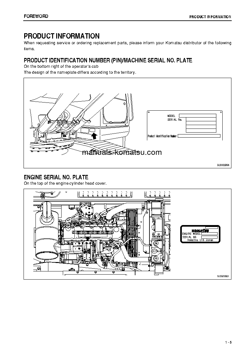 Protected: PC220LC-8(JPN)-M0, WORK EQUIPMENT GREASE 100H S/N 100001-100058 Operation manual (English)