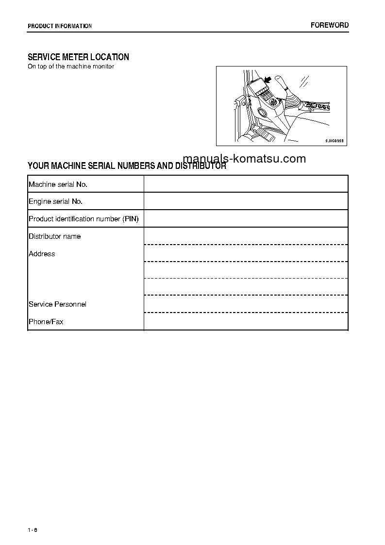 Protected: PC220LC-8(JPN)-M0, WORK EQUIPMENT GREASE 100H S/N 100001-100058 Operation manual (English)
