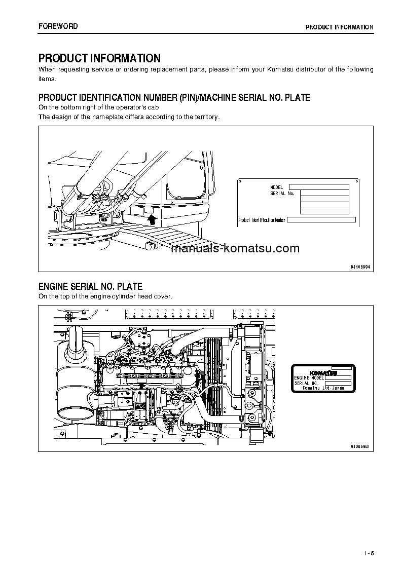 Protected: PC220LC-8(JPN)-M0, WORK EQUIPMENT GREASE 500H S/N 100001-100058 Operation manual (English)