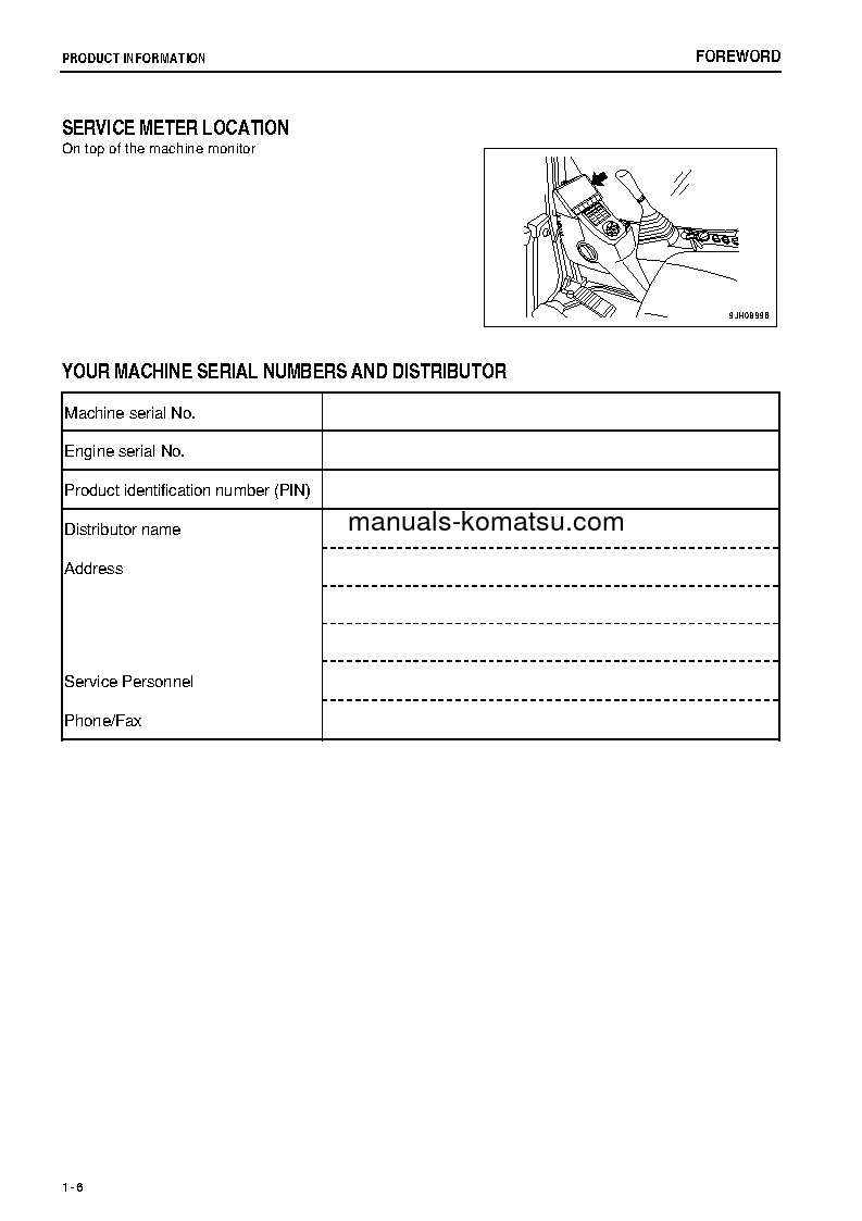 Protected: PC220LC-8(JPN)-M0, WORK EQUIPMENT GREASE 500H S/N 100001-100058 Operation manual (English)