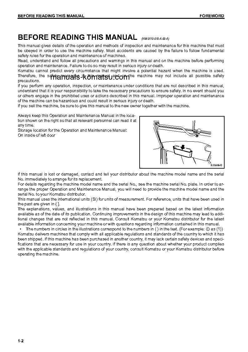 Protected: HM400-3(JPN)-R S/N 8001-UP Operation manual (English)