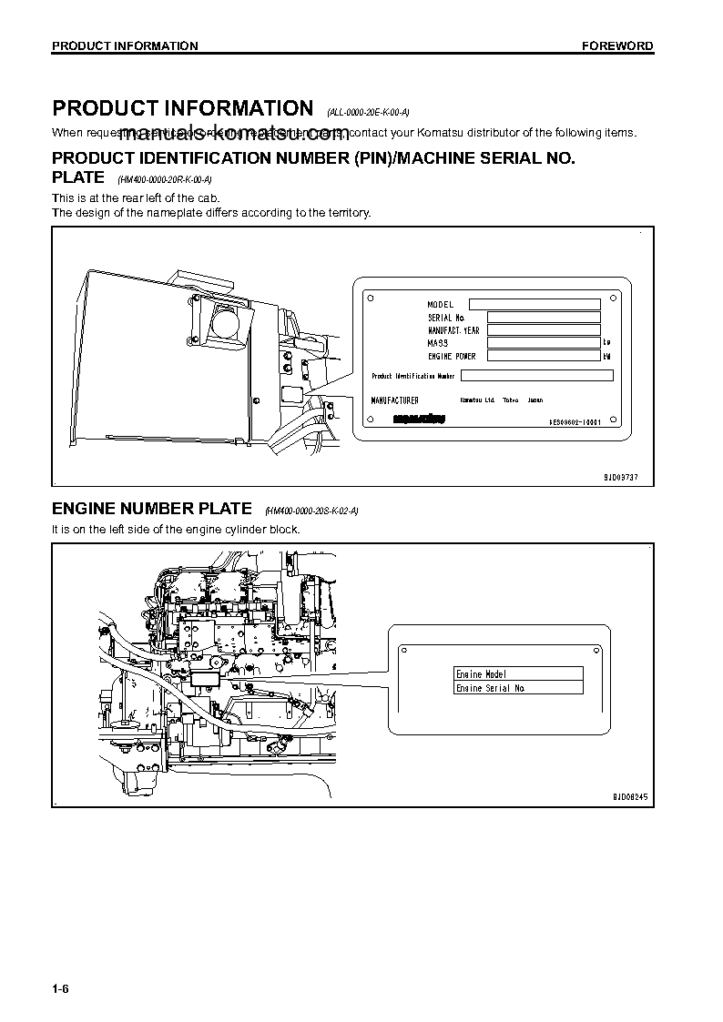 Protected: HM400-3(JPN)-R S/N 8001-UP Operation manual (English)