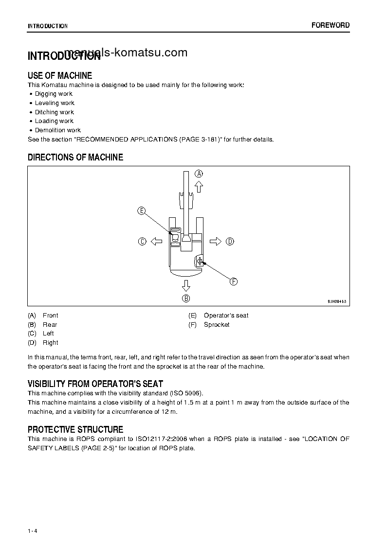 Protected: PC300LC-8(JPN)-M0, WORK EQUIPMENT GREASE 100H S/N 80001-80502 Operation manual (English)
