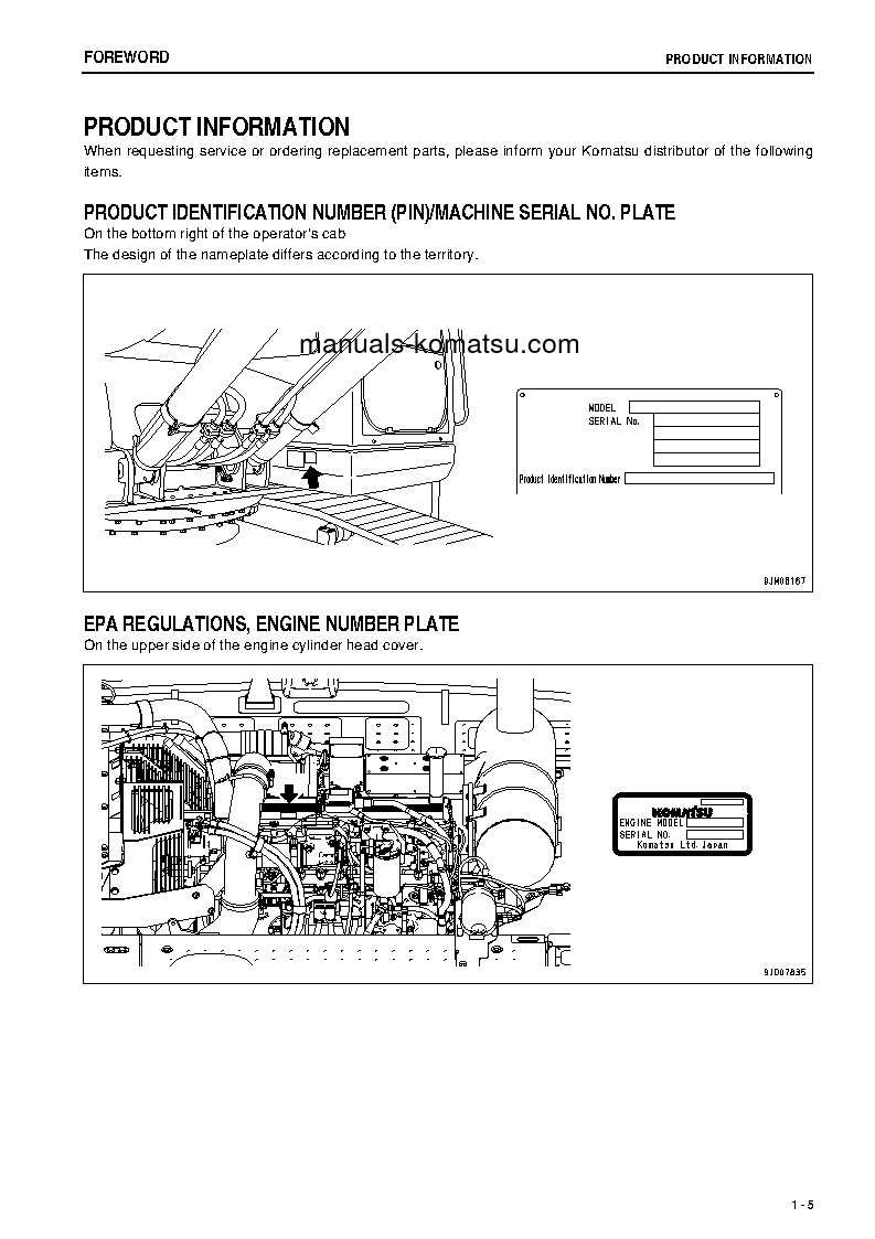 Protected: PC300LC-8(THA)-M0 S/N C90001-UP Operation manual (English)