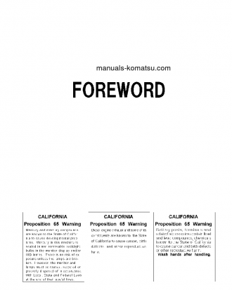 HB215LC-1(JPN)-M0, GREASING INTERVAL 500 HOUR S/N 10001-UP Operation manual (English)