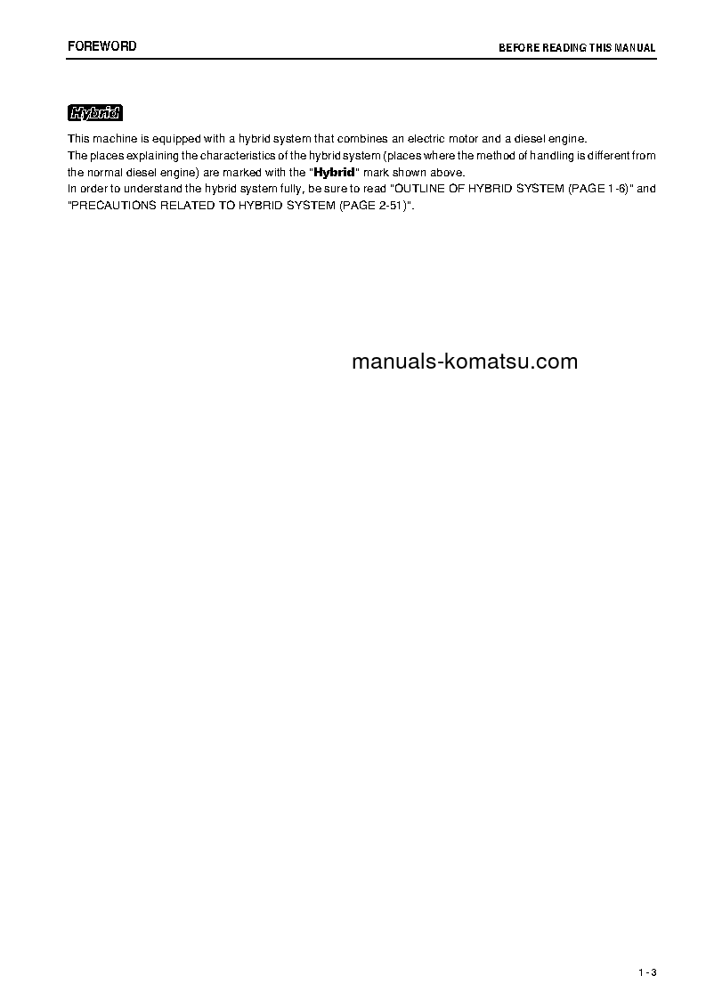 Protected: HB215LC-1(JPN)-M0, GREASING INTERVAL 500 HOUR S/N 10001-UP Operation manual (English)