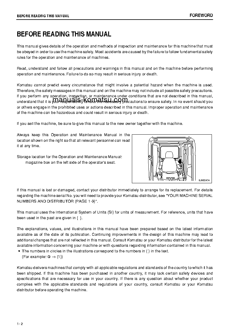 Protected: HB215LC-1(JPN)-HYBRID GREASING INTERVAL 100 HOUR S/N 2635-UP Operation manual (English)
