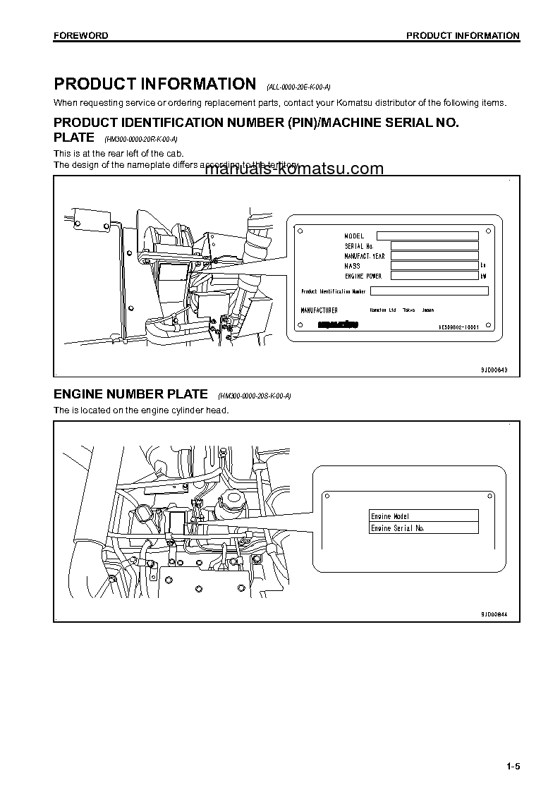 Protected: HM300-3(JPN) S/N 3376-UP Operation manual (English)