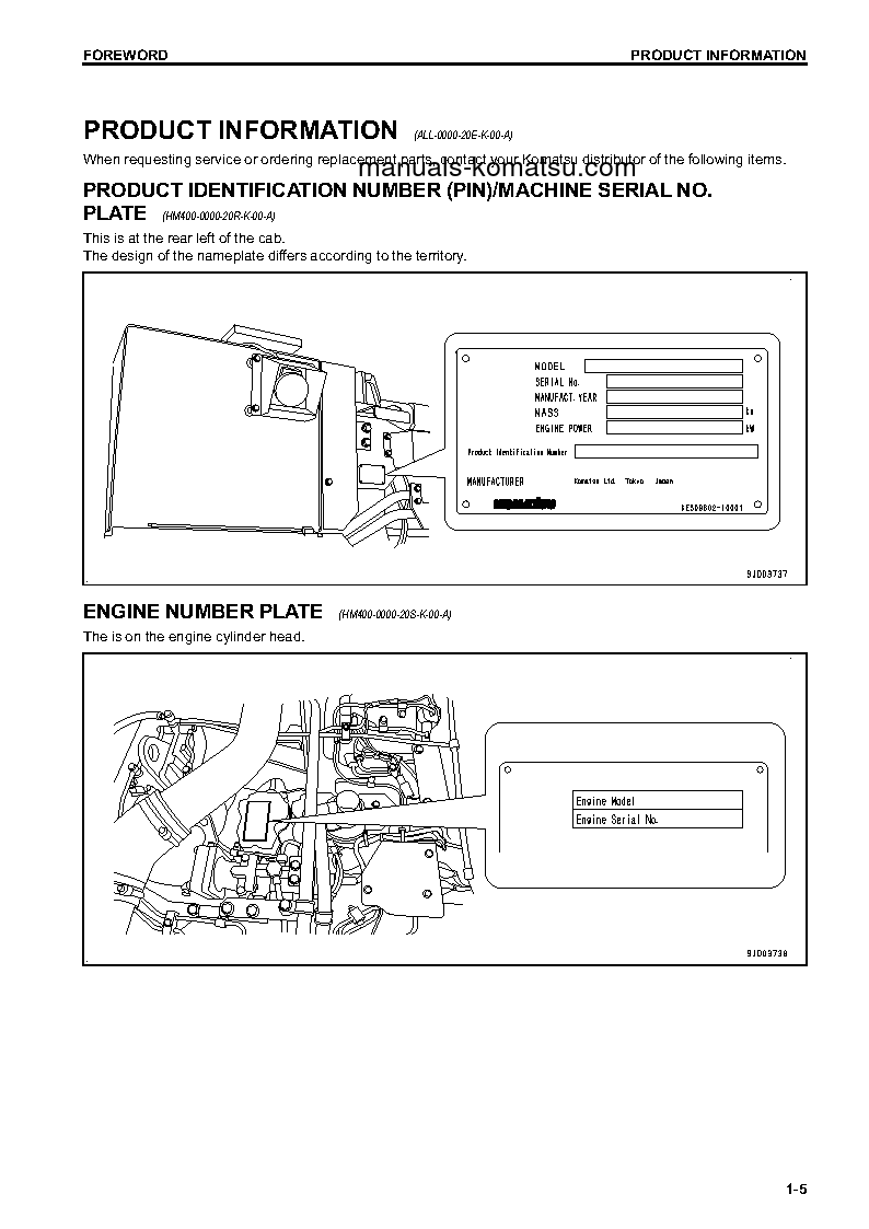 Protected: HM400-3(JPN) S/N 3375-UP Operation manual (English)