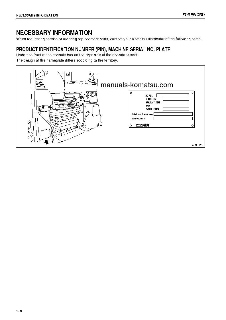Protected: D375A-6(JPN)–40C DEGREE FOR CIS S/N 60001-UP Operation manual (English)