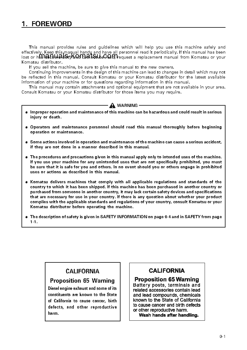 Protected: WA800-3(JPN) S/N 50132-UP Operation manual (English)
